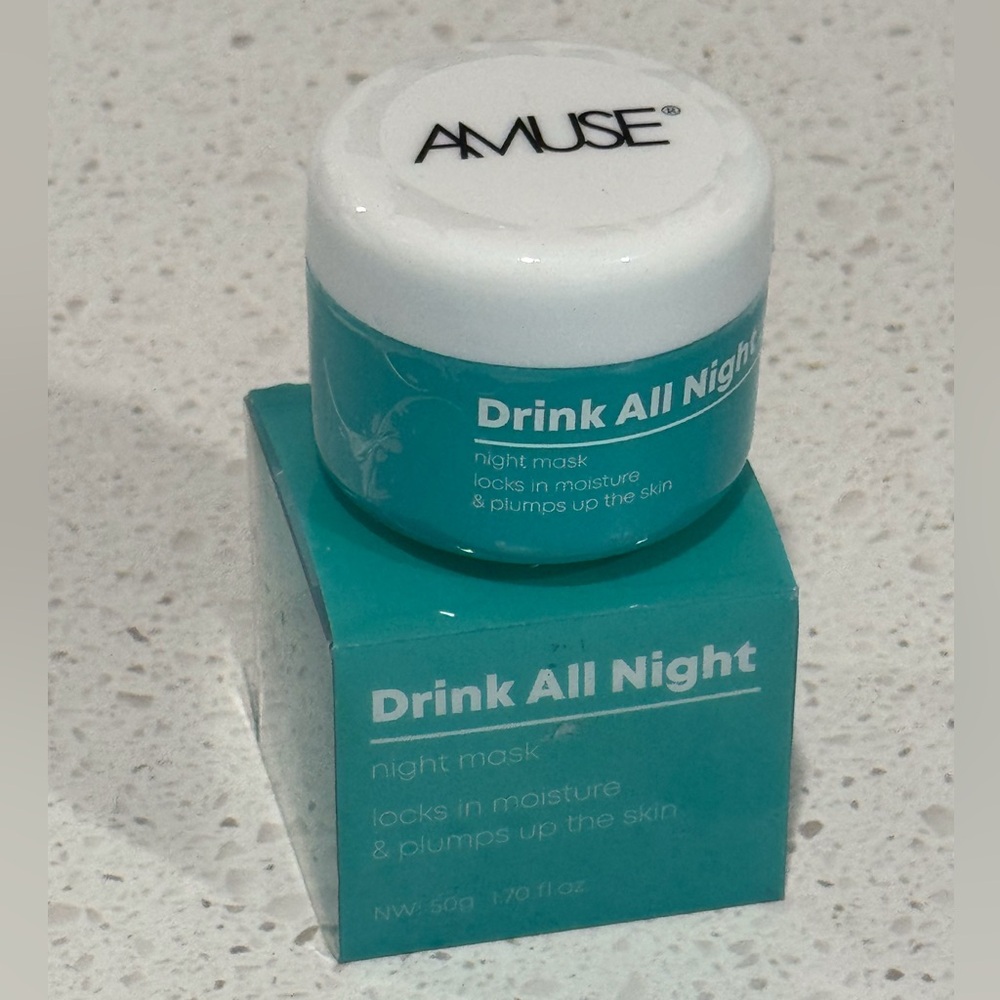 🔴 4/$15 Amuse Brand Drink All Night Skincare Night Mask Moisturizing Cream NIB - Picture 2 of 12